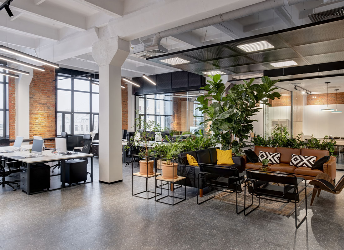 Business Insurance - Modern Loft Office Interior With Furniture